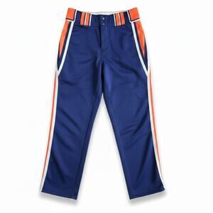 Boombah Retro Baseball Softball Pants Navy Orange White Size 30 Inseam 27